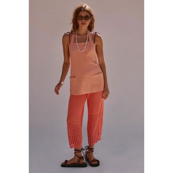 Free People Free-est Lou Lou Top Halter Neck Apron Backless Cotton XS NEW 281973 - Picture 1 of 9